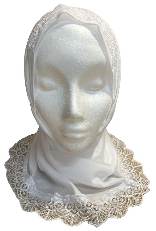 12 pcs WHite Medium Hijab Medium