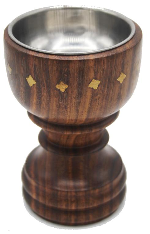 Wooden Bukhoor Burner Glass Shape 8x8x12