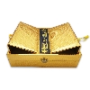 FANCY QURAN BOX GOLD SHINE FOR 19x25cm GBR55