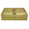 Golden Quran Box built in Rahail Stand GBR76