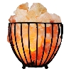 Iron Basket Night Salt Lamp Pot Style