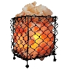 Iron Basket Night Salt Lamp Jaali